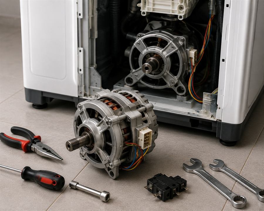 Washing machine motor repair